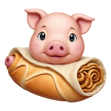 lunar 2019 pig in blanket sticker