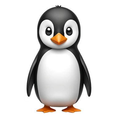 Penguin with rizz sticker
