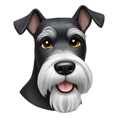 Schnauzer gigante negro sticker
