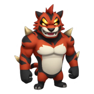 Incineroar (upper body shot) sticker