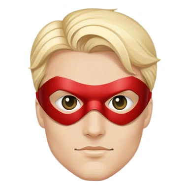 superhero with eye mask sticker