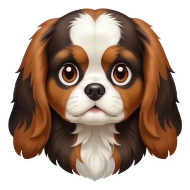 Chienne King charles sticker