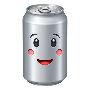 soda can without any face or branding sticker