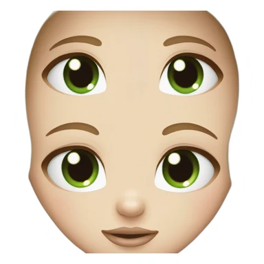 bunny blond blue eye brown green eye sticker