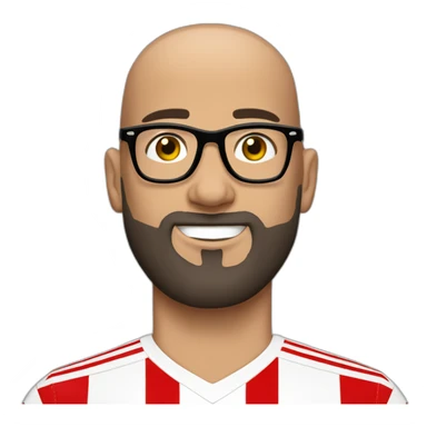 Athletic Bilbao Shaved hair, beard and glasses sticker