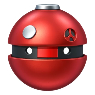 Bomb button sticker