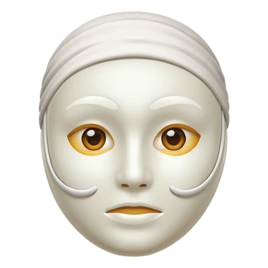 facial mask no human sticker