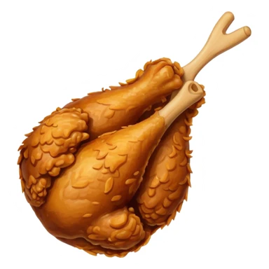 fried chicken leg sticker