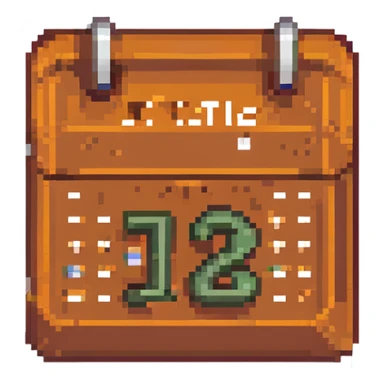 calendar emoji with the date '2' displayed sticker