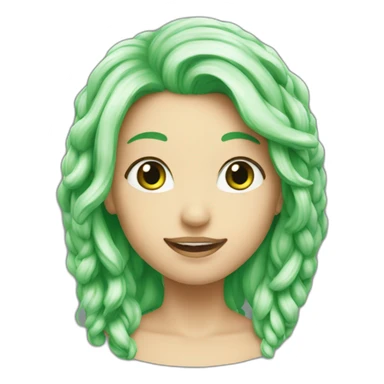 Cœur brisé en vert  sticker