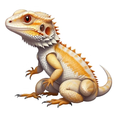 white bearded dragon sticker