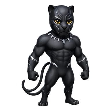 With its original colour Black panther  sticker