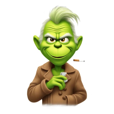 bestgrinch going on a smpke break sticker