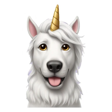 Unicorn with dog sticker