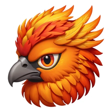 Bored blazing phoenix sticker