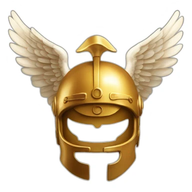 god Hermes mythologic  with helmet wings sticker