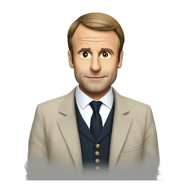 Macron sur ane sticker
