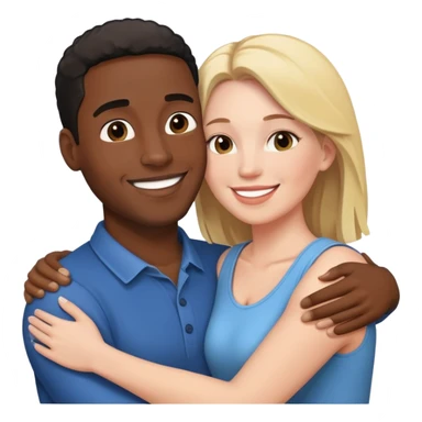 black boyfriend white girlfriend sticker