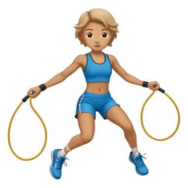 jumping rope tied sticker