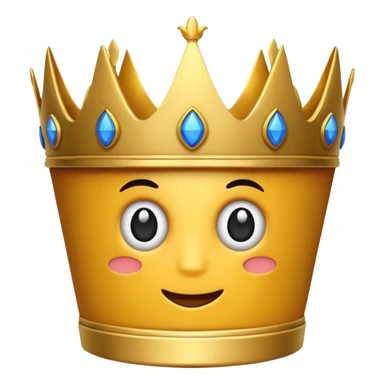 Una corona y que abajo diga royal sticker