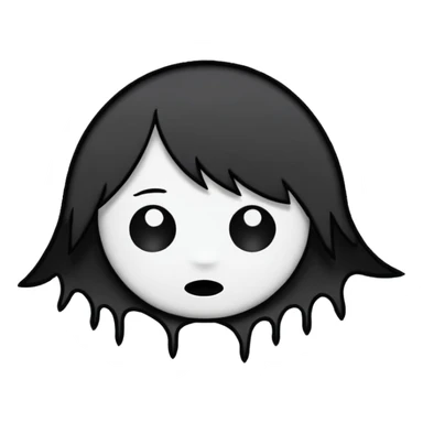 emo banner with stitched patch, cute, expressive, minimal sticker