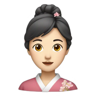 japanese woman sticker