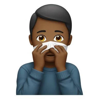 wiping tears sticker