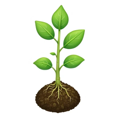 plant sprout with an upward arrow sticker