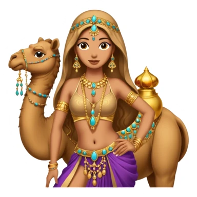 belydancer camel sticker
