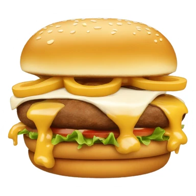 Poutine qui mange un burger sticker