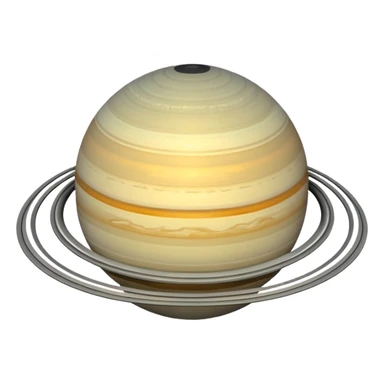 3d style saturn sticker