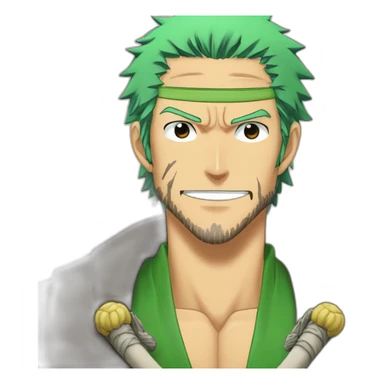 loutre loutre zoro  zoro de one piece sticker