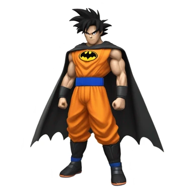 Goku fused with batman sticker