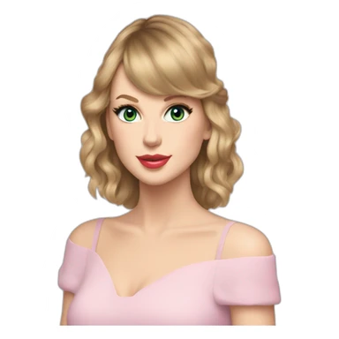 tylor swift con un pastel sticker