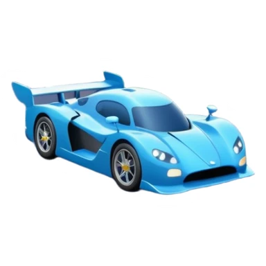 A busy coastal highway with cute fast-moving racing cars with active aero canards surrounded by green fields and distant mountains under a starry night blue sky sticker