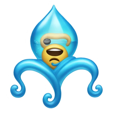 Blue Aquarius water symbol  sticker