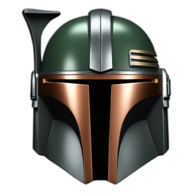 king mandalorian helmet leader sticker