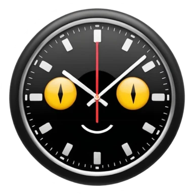 horloge indiquant 18h30 sticker
