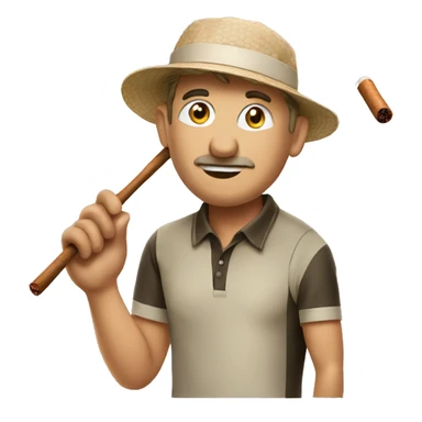 Golfers making cigars sticker