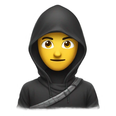 Ninja Wearing hoodie sticker