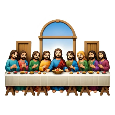 the last supper in painting frame
















 sticker