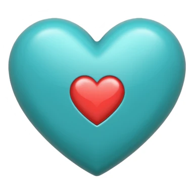 Corazón turquesa sticker