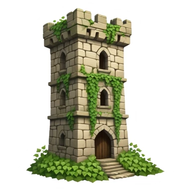 Ruined castle tower sticker