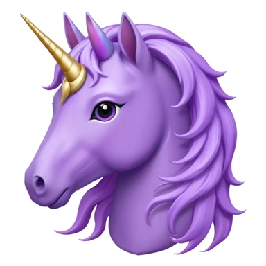 Purple unicorn sticker