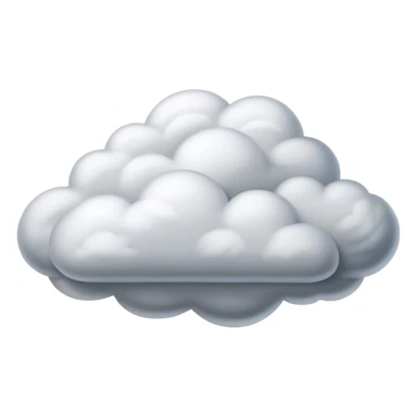 Cinematic Realistic Stratus Emoji, Low and layered, with uniform, gray clouds covering the sky in a smooth, even blanket. The clouds seem to hang gently in the atmosphere, creating a soft, diffused light below. Soft glowing outline, capturing the essence of calm, peaceful overcast skies in a serene stratus cloud! sticker