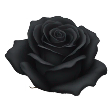 black wilted rose sticker