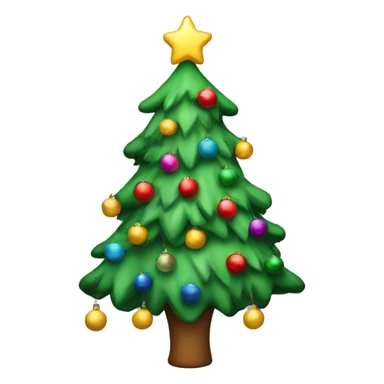 tacky christmas tree sticker