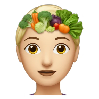 woman nutriologist with some vegetables  sticker