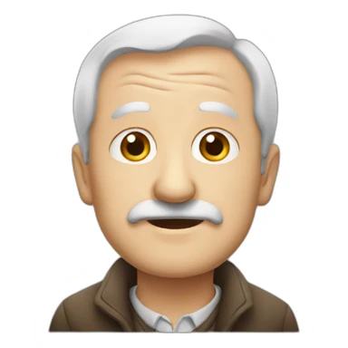 british old man sticker