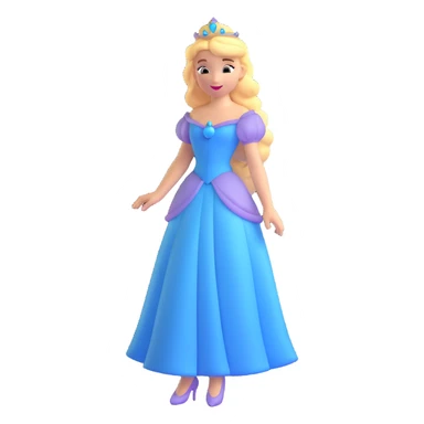 Disney princess character sticker